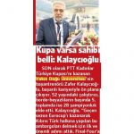 Kupa Varsa Sahibi Belli: Kalaycıoğlu – Vatan Kupa Varsa Sahibi Belli: Kalaycıoğlu – Vatan